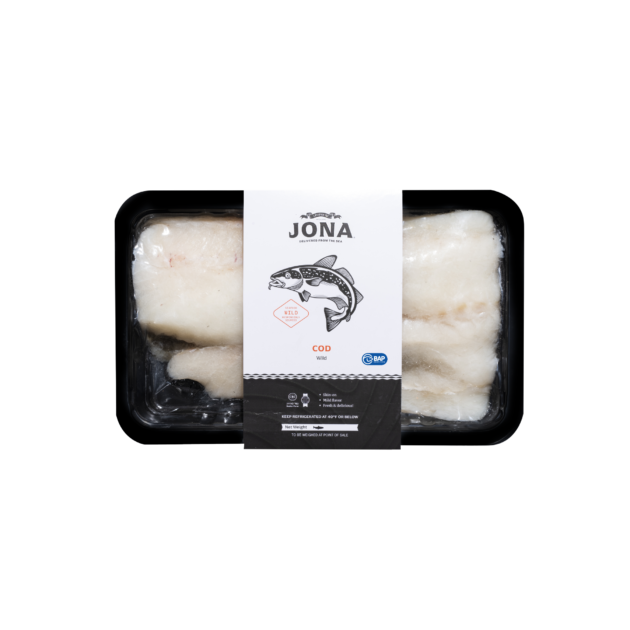 JONA Cod Filet Tray Packed