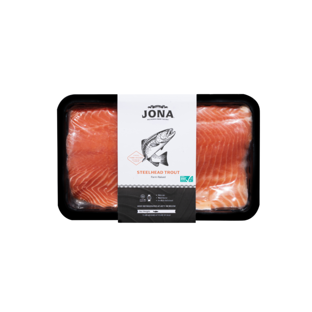 JONA Steelhead Trout Filet Tray Packed