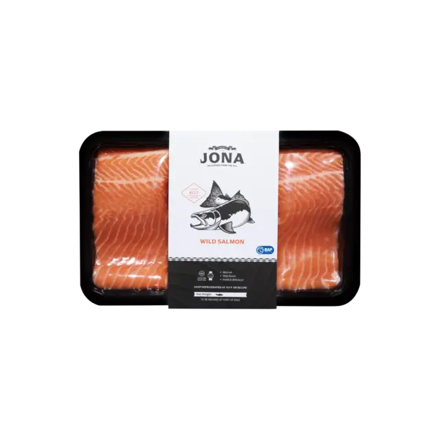 JONA Wild Salmon Filet Tray Packed